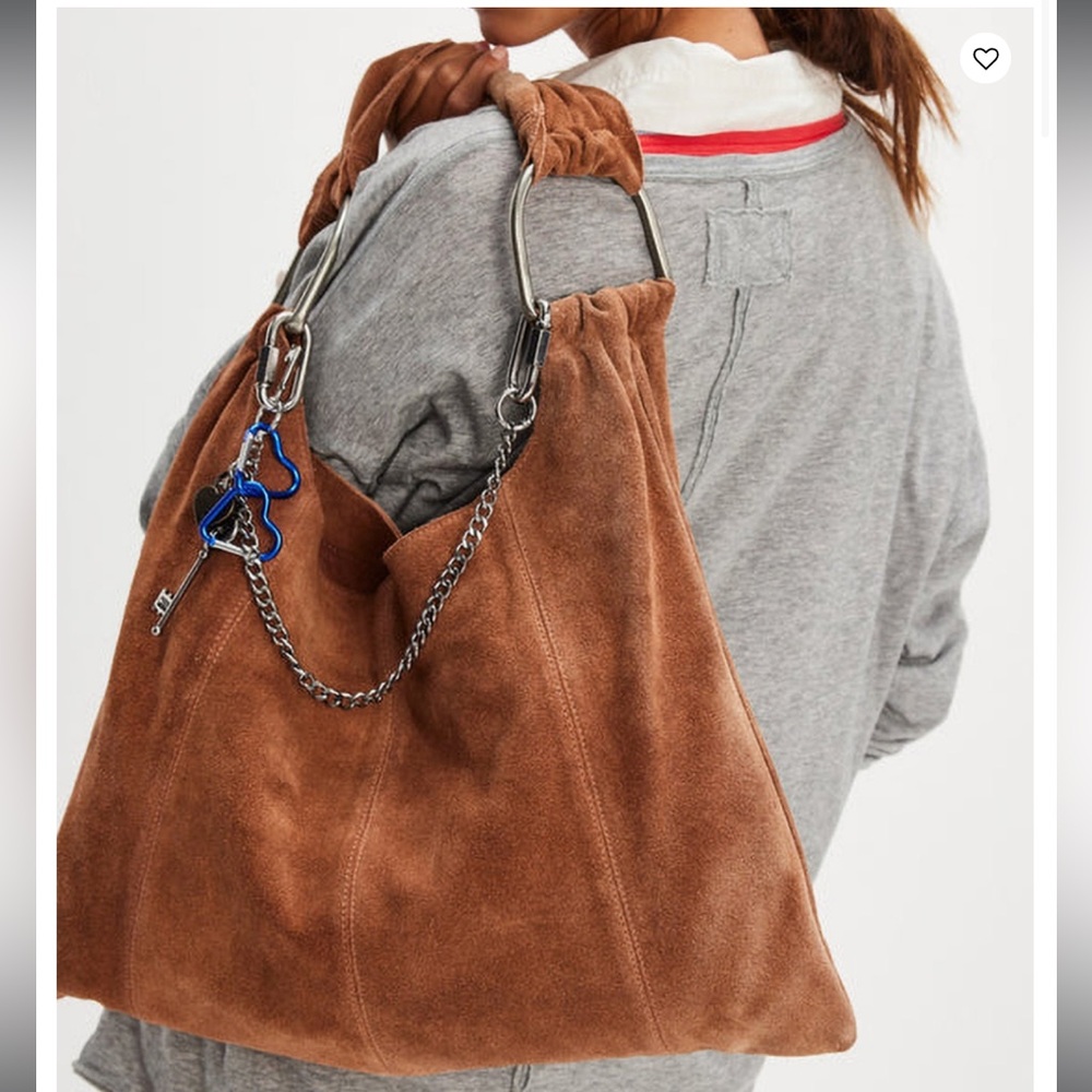 Free People Bobbi Slouch Suede Tote Bag